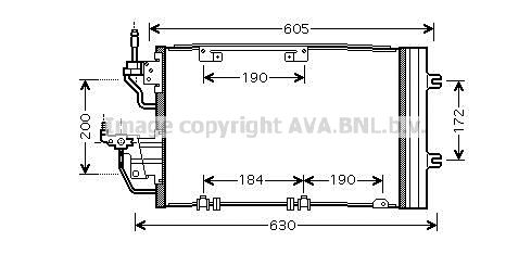 AVA QUALITY COOLING Kondensators, Gaisa kond. sistēma OL5454D